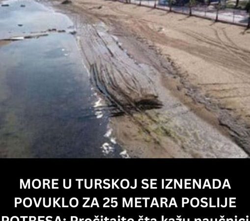 POGLEDAJTE ZASTO SE POVUKLO MORE U TURSKOJ NAKON POTRESA