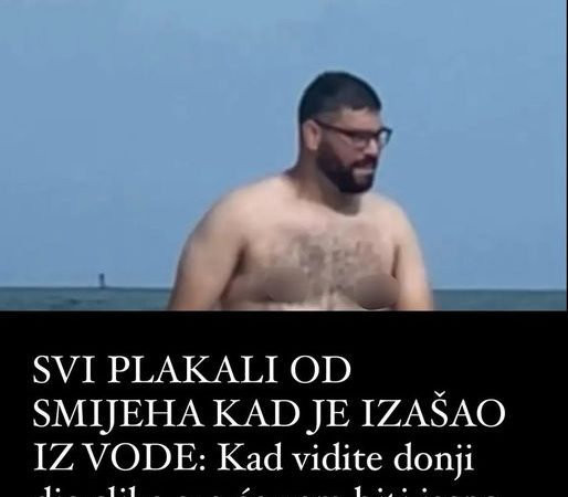 SVI PLAKALI OD SMIJEHA KAD JE IZAŠAO IZ VODE: