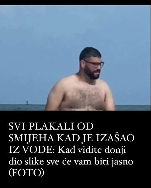 SVI PLAKALI OD SMIJEHA KAD JE IZAŠAO IZ VODE: