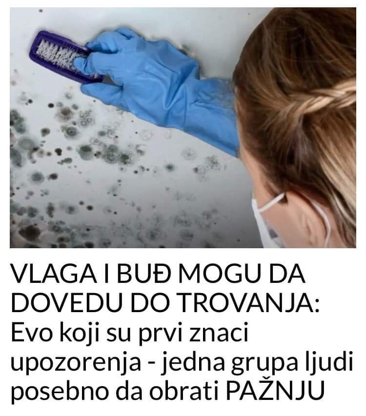 VLAGA I BUĐ MOGU DA DOVEDU DO TROVANJA: