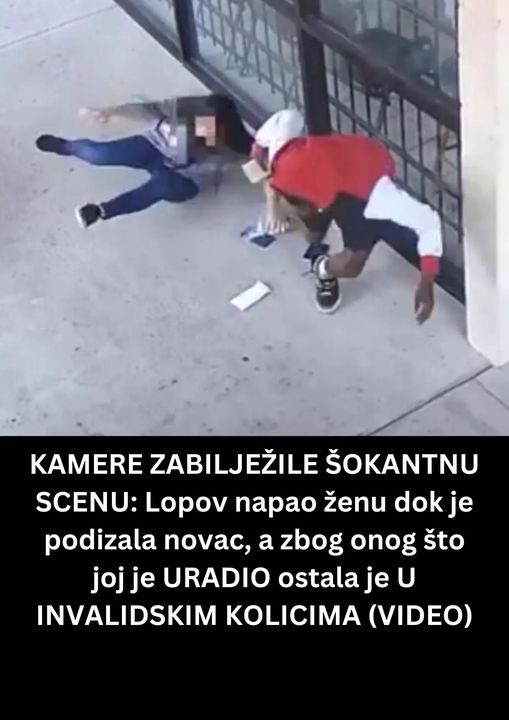 POGLEDAJTE KAKO JE LOPOV NAPAO ZENU DOK JE PODIZALA NOVAC