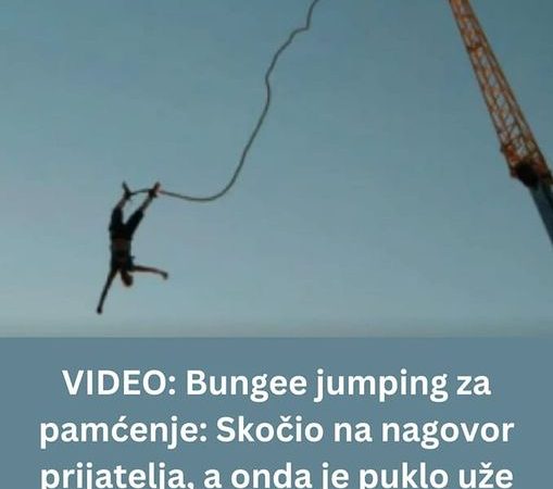 Pogledajte bungee jumping za pamćenje!