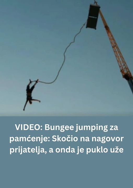 Pogledajte bungee jumping za pamćenje!