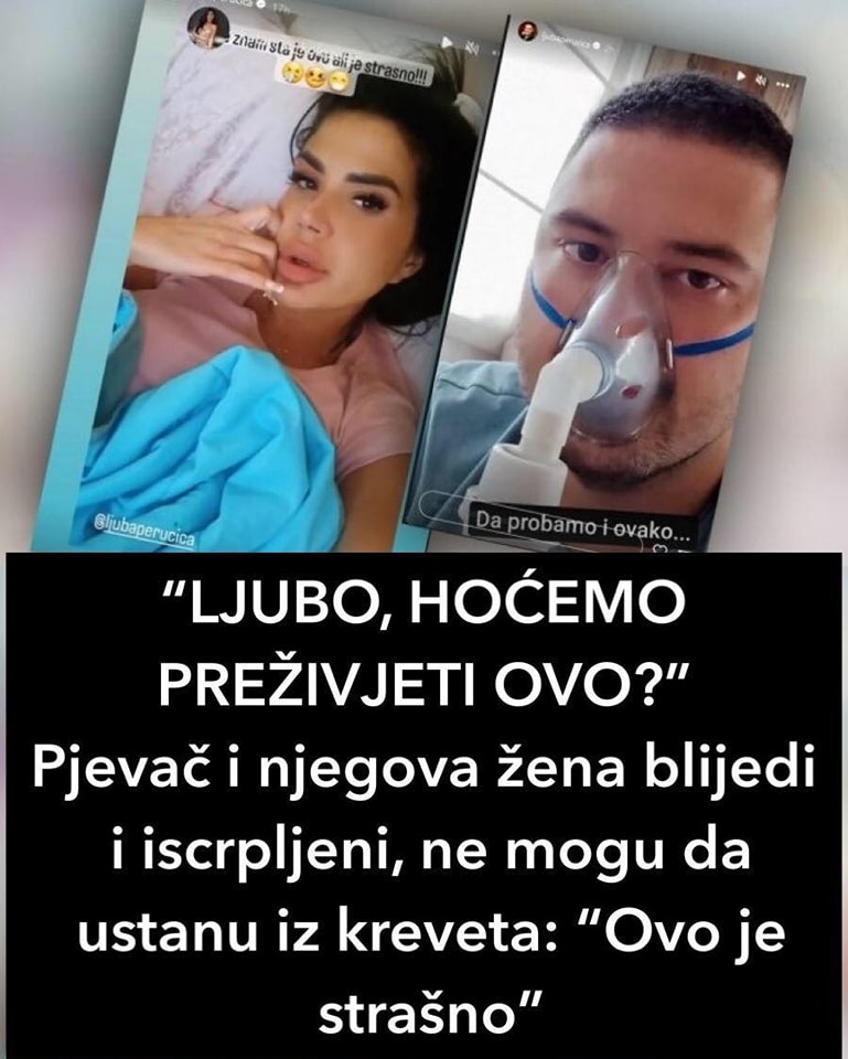 Pjevač Ljuba Perućica i njegova supruga Katarina Kolozeus su se razboljeli!