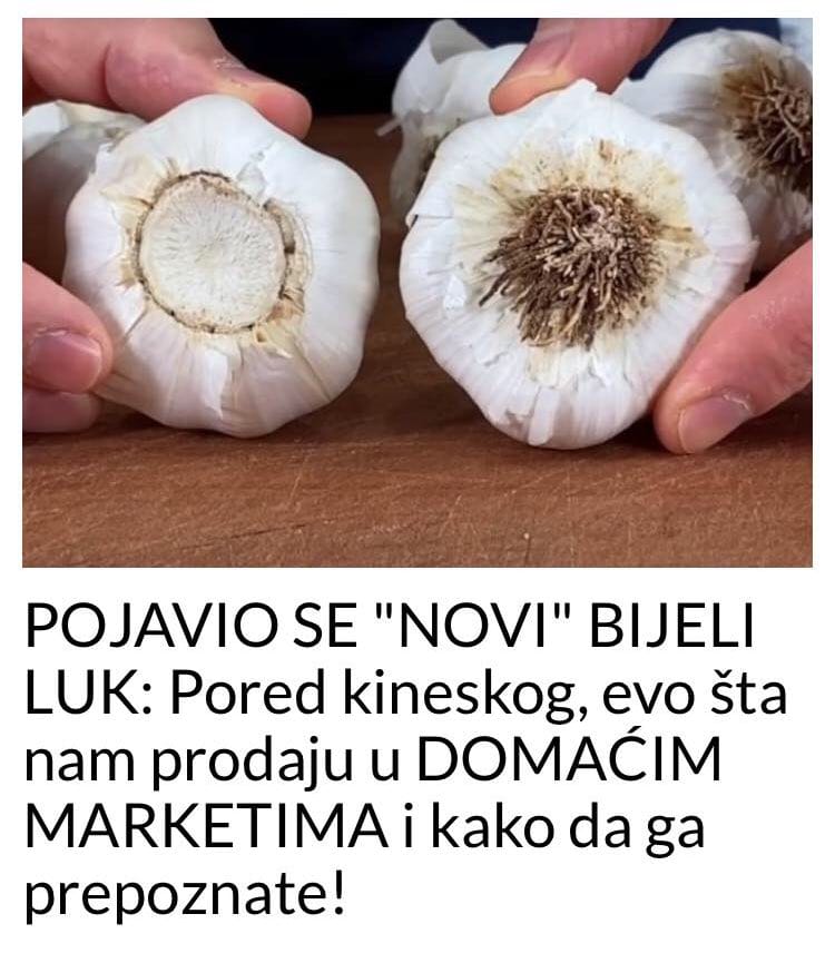 POGLEDAJTE KOJI  BIJELI LUK SE POJAVIO NA TRŽIŠTU PORED KINESKOG!